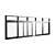 Sleek Aluminum Sliding Doors & Windows 3D model small image 2