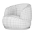  Orbit Armchair: Sleek and Stylish Seating Solution 3D model small image 6