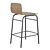 Elegant Blutante Bar Stool: La Redoute's Finest 3D model small image 4