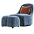 Modern Swivel Chair: Alma 3D model small image 1