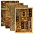 Luxurious Brown Rugs: Exquisite Design & Stunning Quality 3D model small image 1