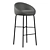 Modern Bloom Bar Stool: Elegant Design & Multiple Base Options 3D model small image 4