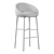 Modern Bloom Bar Stool: Elegant Design & Multiple Base Options 3D model small image 6