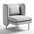 Plush Bloke Lounge Chair 3D model small image 5