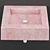 Compact Pink Bathroom Sink 3D model small image 4