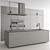 Modern Wood Marble Kitchen 64 3D model small image 4