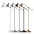 Modern Loft Metal Floor Lamp 3D model small image 5