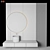 Sleek Wood Stone Bathroom 3D model small image 2