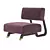Contemporary Lewis Mezzo Armchair 3D model small image 2