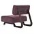 Contemporary Lewis Mezzo Armchair 3D model small image 3
