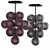 Stellar Grape Pendant: Small Sparkling Elegance 3D model small image 1