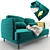 Modern Herman Sofa: Sleek Design, PBR Material 3D model small image 2