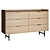La Redoute Volga Headboard Table & Chest of Drawers 3D model small image 2