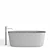 Bay Nic Bath: Luxurious Polished Design 3D model small image 2