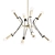 Piro Modern Chandelier 3D model small image 1