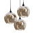 Sleek Swell Pendant Chandelier 3D model small image 1