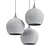 Sleek Swell Pendant Chandelier 3D model small image 2