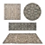 Versatile Set of 8 Rugs 3D model small image 1