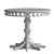 Handcrafted Carved Table 3D model small image 4