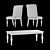 Stylish Porter Chair: Compact and Comfortable 3D model small image 2