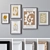 Modern Wall Paintings Set 1433 3D model small image 1