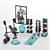 Ultimate Fitness Room Set 3D model small image 1