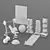 Ultimate Fitness Room Set 3D model small image 4