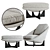 Elegant Lido Armchair: Comfortable and Stylish 3D model small image 1