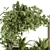 Modern Plant Box Stand - Greenery Elegance 3D model small image 3