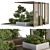 Urban Oasis Bench: Set 26 3D model small image 2