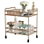 Modern Drink Bar Cart Set 2 3D model small image 3