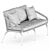 Modern Nexus 2 Seat Sofa 3D model small image 5