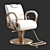 Elegant Salon Chair 3D model small image 1