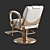 Elegant Salon Chair 3D model small image 2