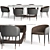Baxter Romeo Table & Sunpan Asher Chair: Modern Luxury Pair 3D model small image 2