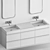 Modern Stone Bathroom Set: Sink, Vanity, Mirror 3D model small image 4