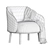 Natuzzi Botanic: Stylish & Sustainable Furniture 3D model small image 6