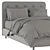 Elegance Tufted Upholstered Bed 3D model small image 5