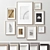 Elegant Wood Picture Frames 3D model small image 1