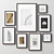 Elegant Wood Picture Frames 3D model small image 2