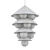 Sleek Brass Nonla Chandelier 3D model small image 2
