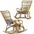 Monet Rocking Chair: Elegant and Comfortable 3D model small image 3