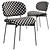 Elegant Luz Upholstered Chair 3D model small image 4