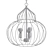 Elegant Rega 3-Light Chandelier 3D model small image 2