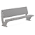 Title: Sleek Bench - Perfect for Modern Spaces 3D model small image 4