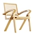 Rattan Armchair: Stylish and Comfortable 3D model small image 1