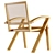 Rattan Armchair: Stylish and Comfortable 3D model small image 3