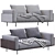 Luxury Minotti Brasilia Sofa 3D model small image 4