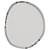 Elegant LA JOIE Mirror: Modern Luxury 3D model small image 3