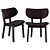 Elegant Gisele Chair and Cross Table 3D model small image 2